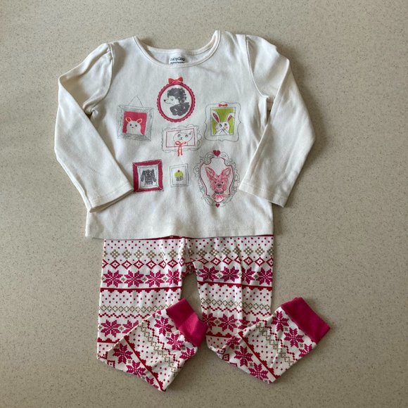 Red Plaid Dress/Top and Pajama Set Girls 2T - Picture 8 of 15